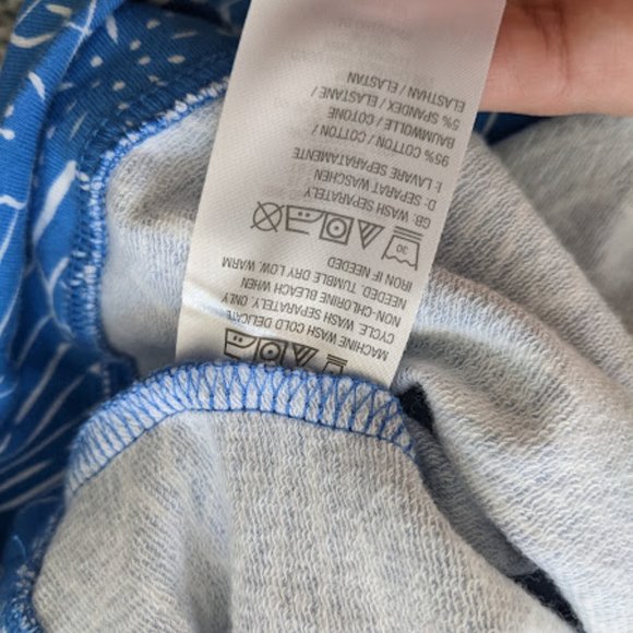 D & Co. Blue and White Seashell Print Sweatshirt Size 1X - Picture 8 of 8